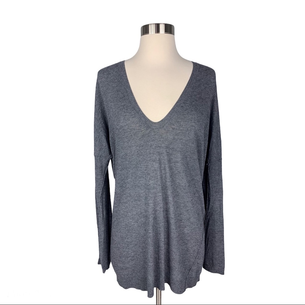 [Vince] Wool Blend V-Neck Thin Pullover Sweater